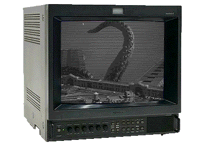 A Sony PVM displaying a large tentacle